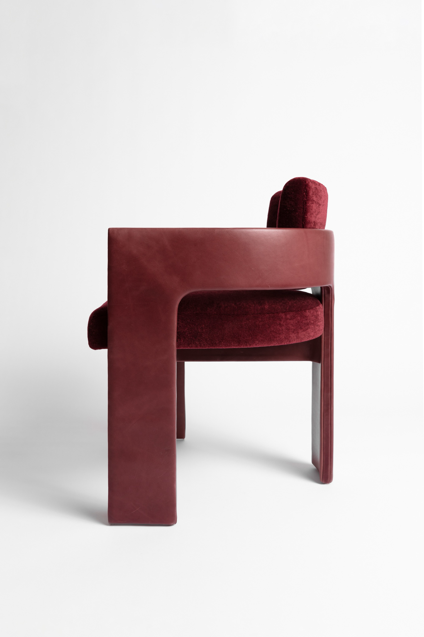C Back Upholstered Chair - COM