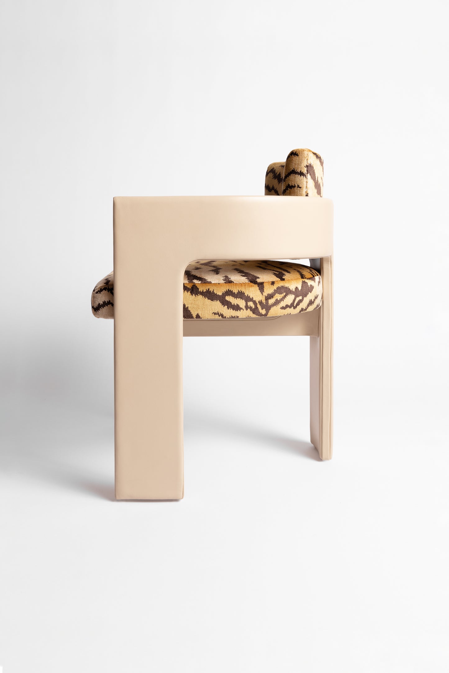 C Back Upholstered Chair - COM