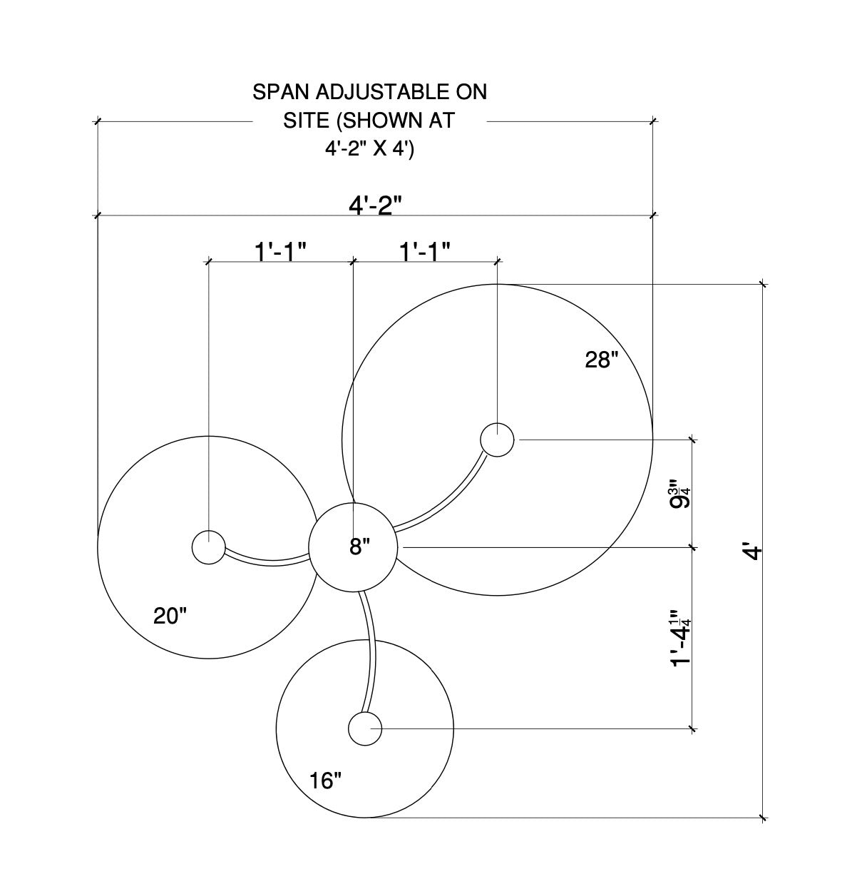 Focal Point Rope Wrapped Cluster - Medium