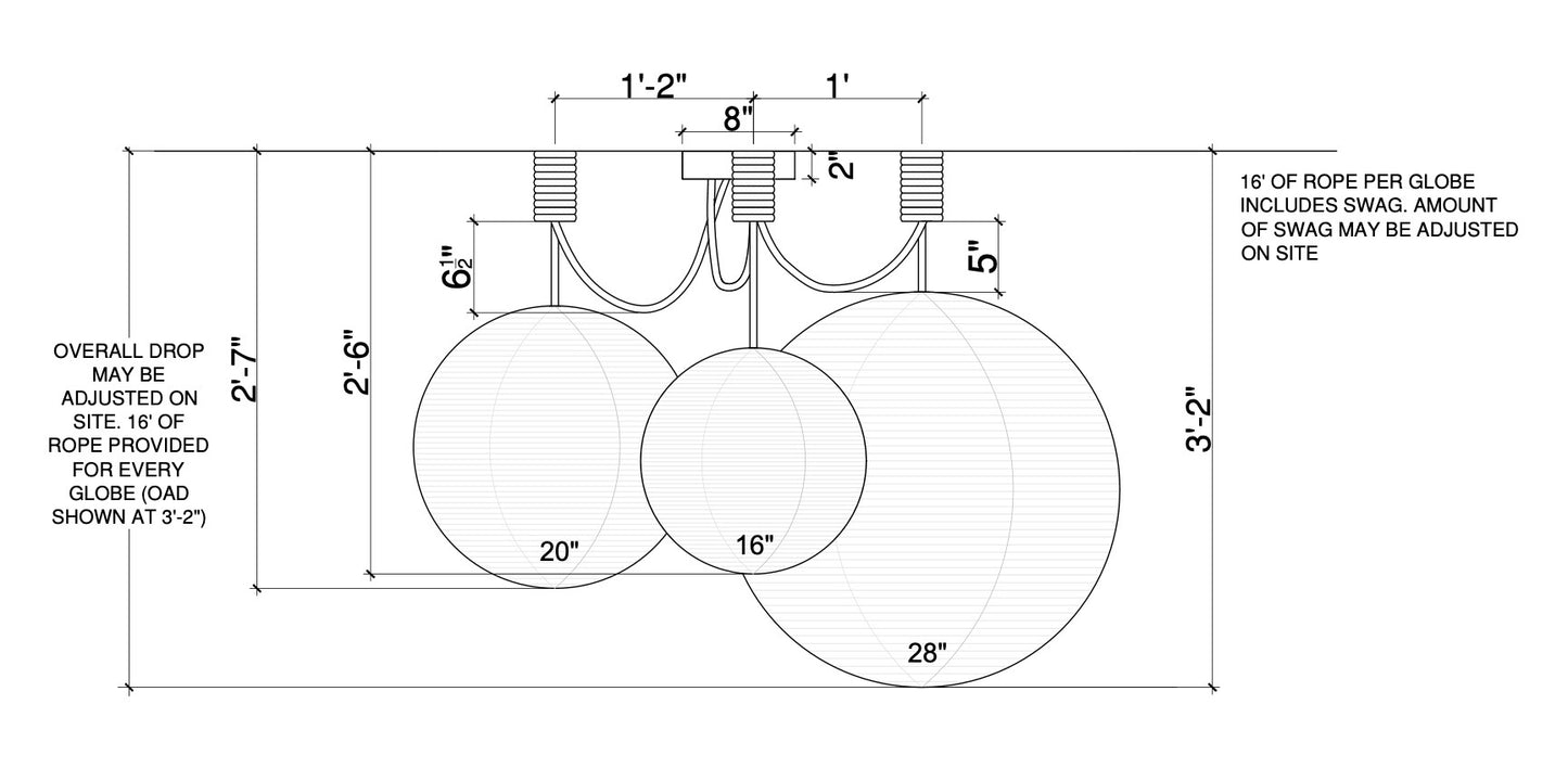 Focal Point Rope Wrapped Cluster - Medium