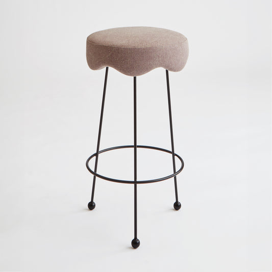 Shown in Hand-forged iron in Black satin finish and COM