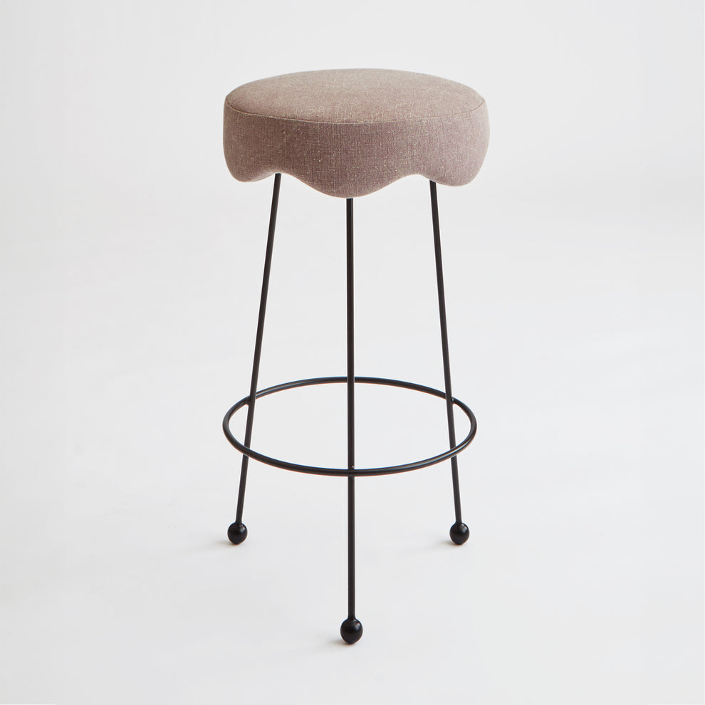 Shown in Hand-forged iron in Black satin finish and COM