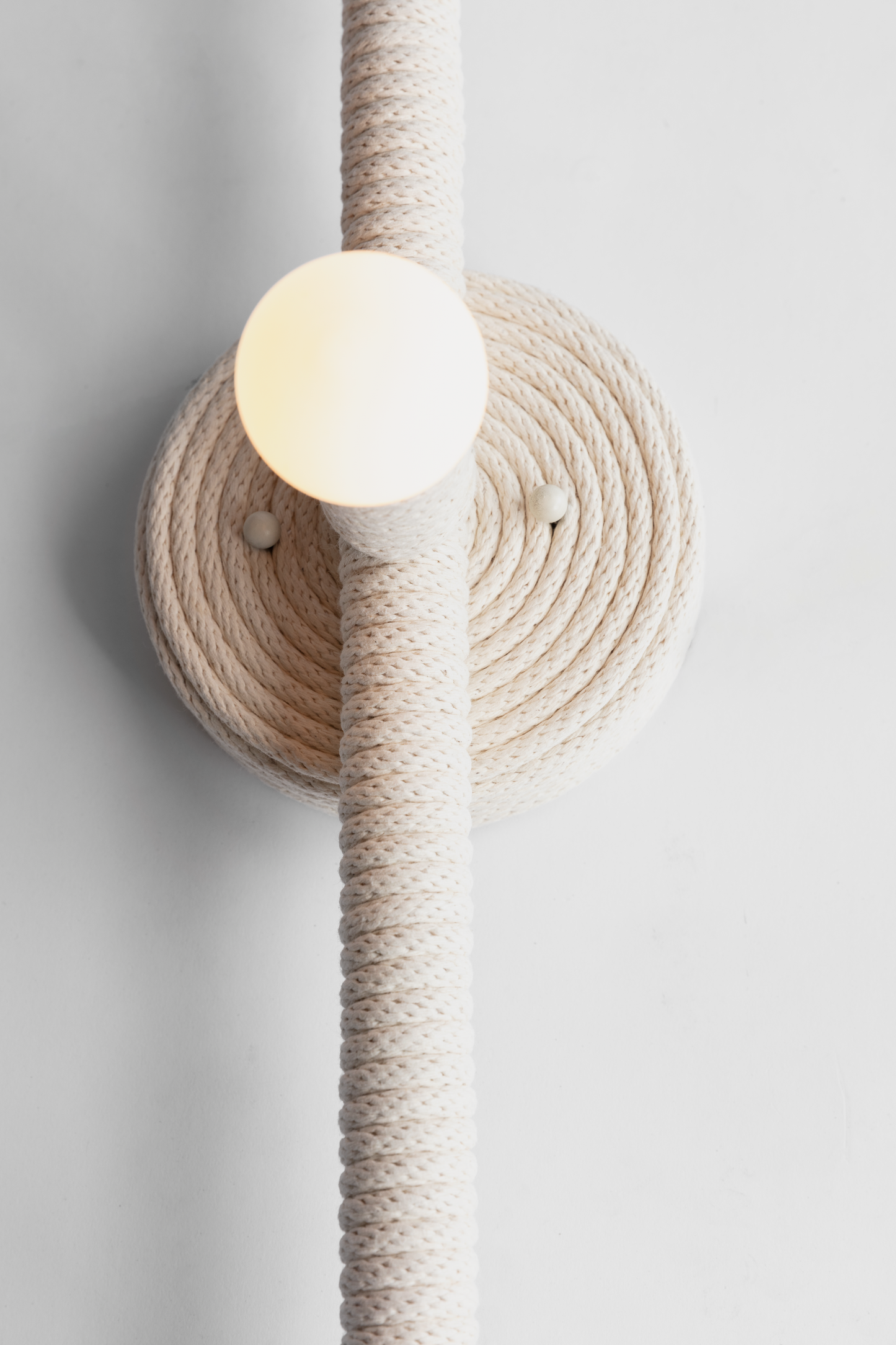 Shown in Natural White braided cotton