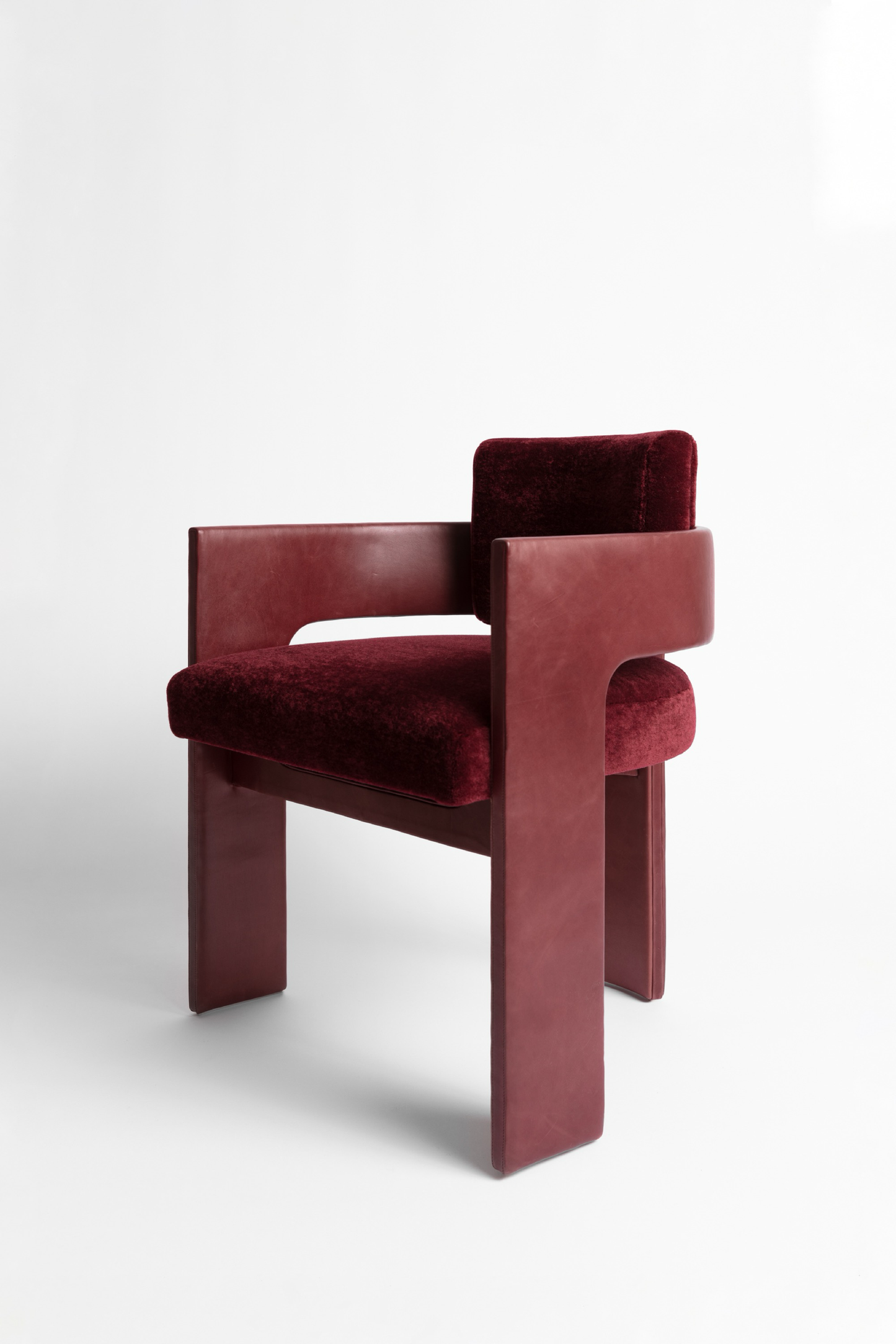 C Back Upholstered Chair - COM