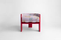 C Back Upholstered Vanity Chair