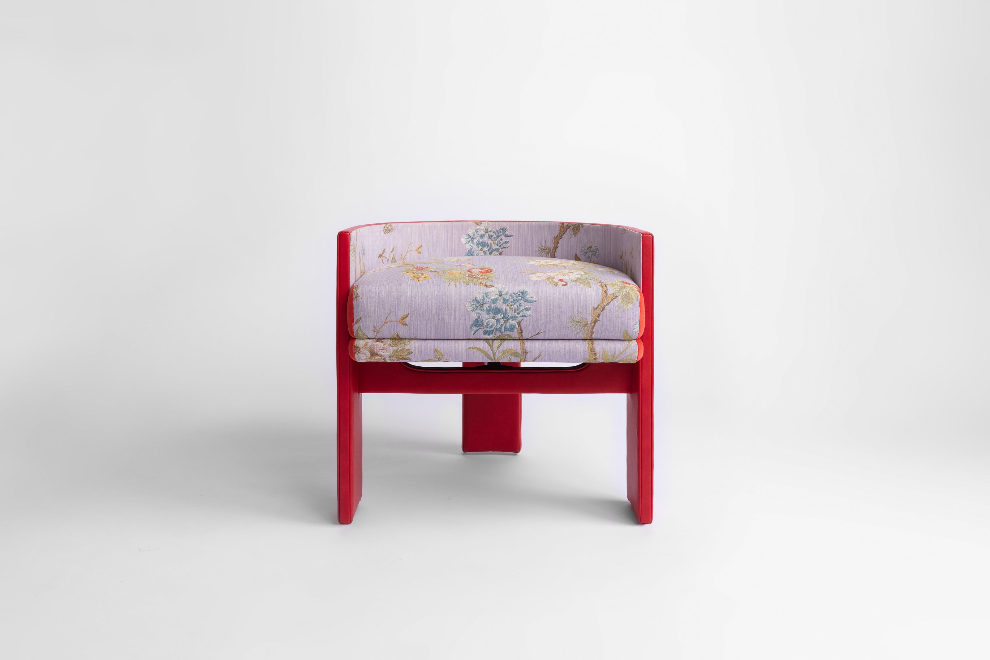 C Back Upholstered Vanity Chair