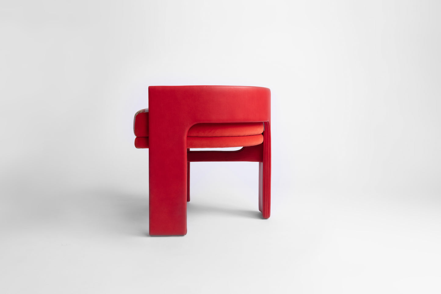 C Back Upholstered Vanity Chair
