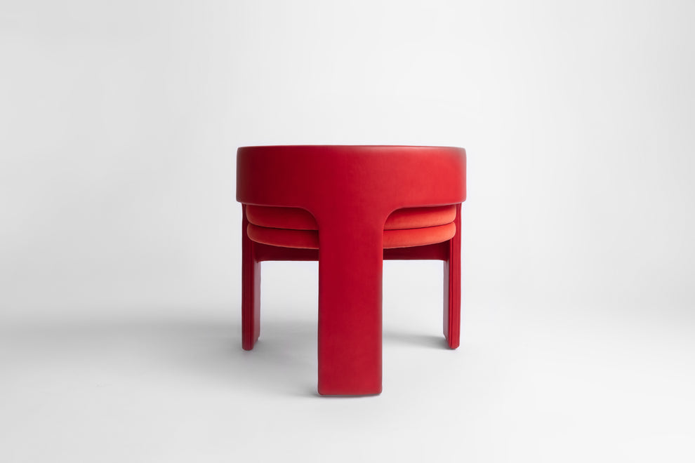 C Back Upholstered Vanity Chair