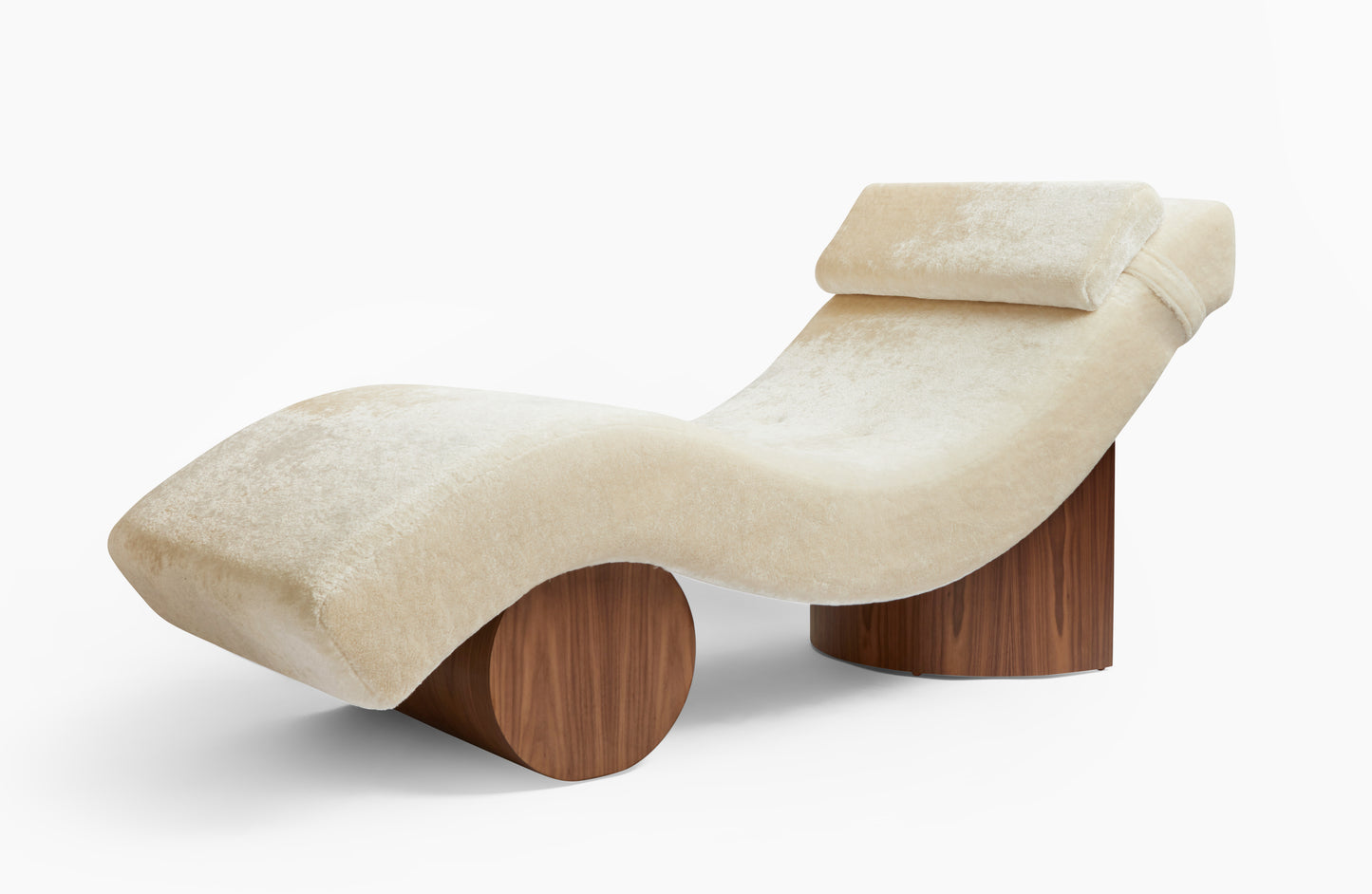 Shown in Natural Walnut base with COM fabric