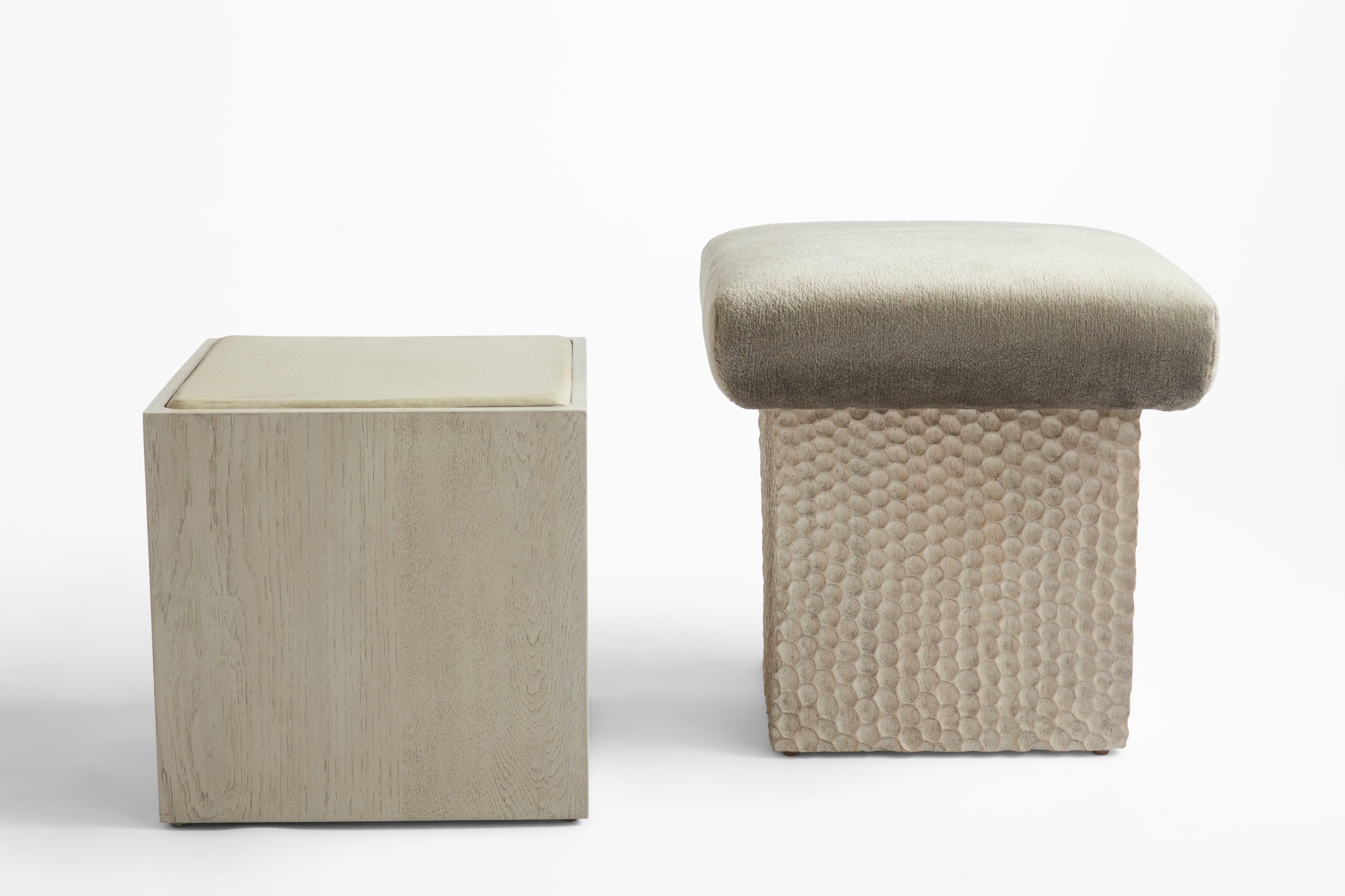 Chiseled Block Stool - COM – Cuff Studio