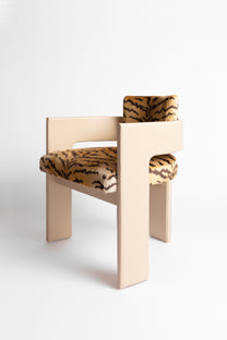 C Back Upholstered Chair - COM