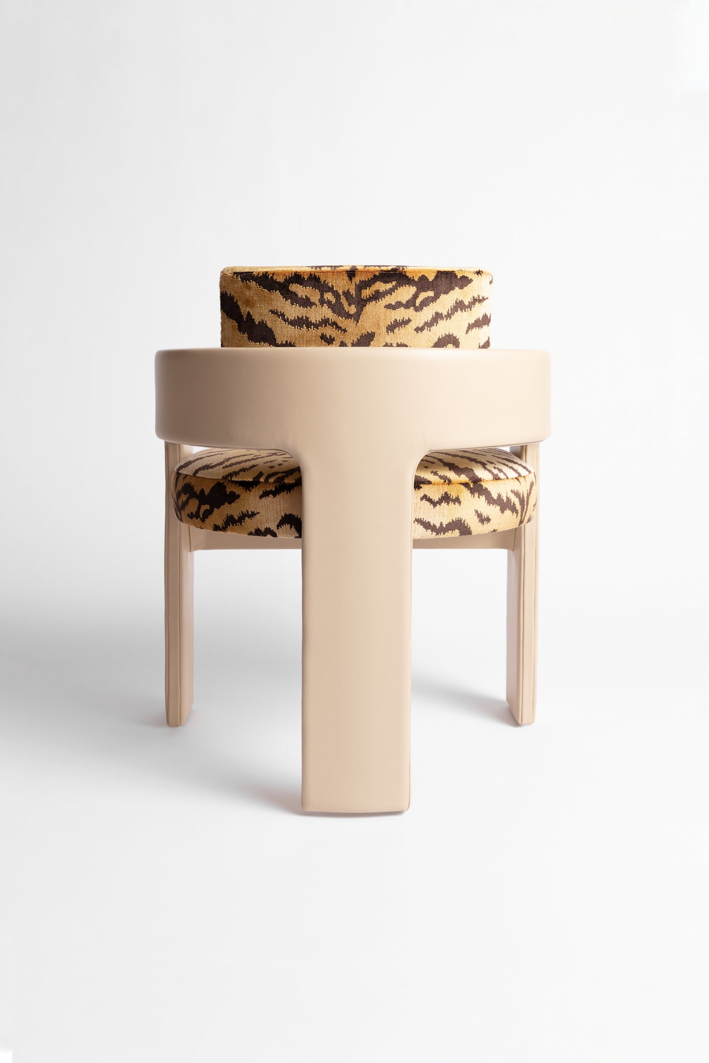 C Back Upholstered Chair - COM