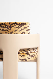 C Back Upholstered Chair - COM