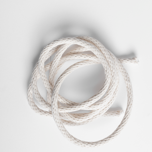 Natural White Braided Cotton Rope