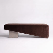 Cerused Grey Oak + Chocolate Mohair