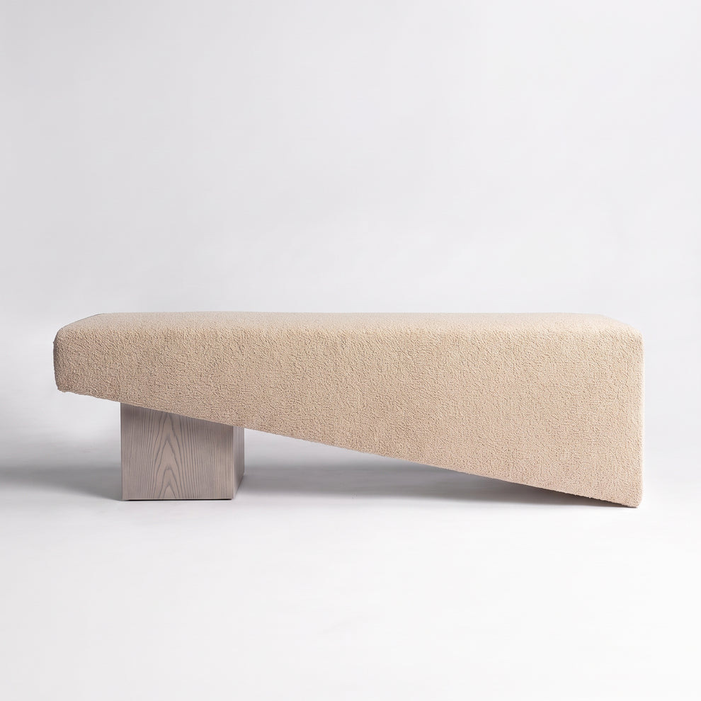 Cerused Grey Oak + Oatmeal Sherpa Boucle