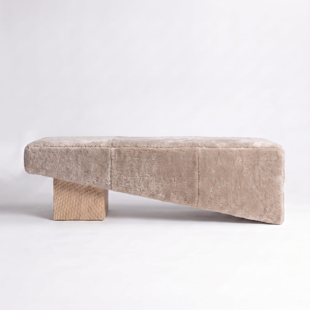 Chiseled Almond Oak + Dusty Beige Shearling