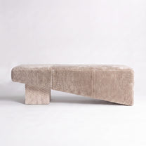 Chiseled Bleached Oak + Dusty Beige Shearling