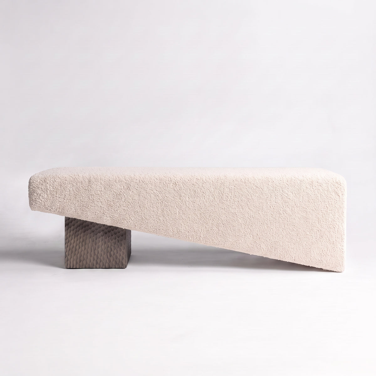 Chiseled Charcoal Oak + Ecru Sherpa Boucle