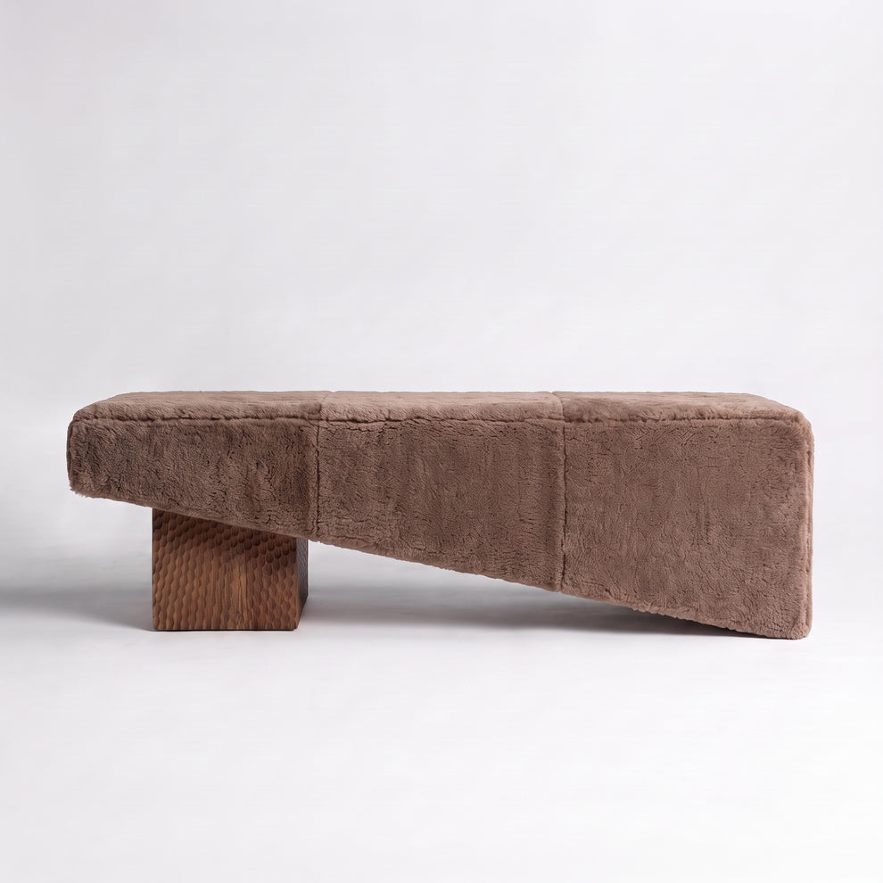 Chiseled Mocha Oak + Latte Shearling