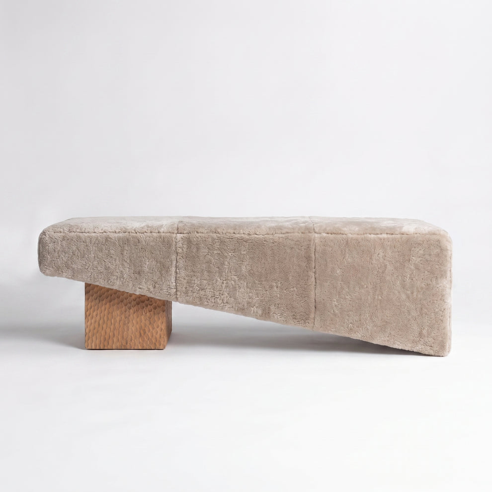 Chiseled Natural Oak + Dusty Beige Shearling