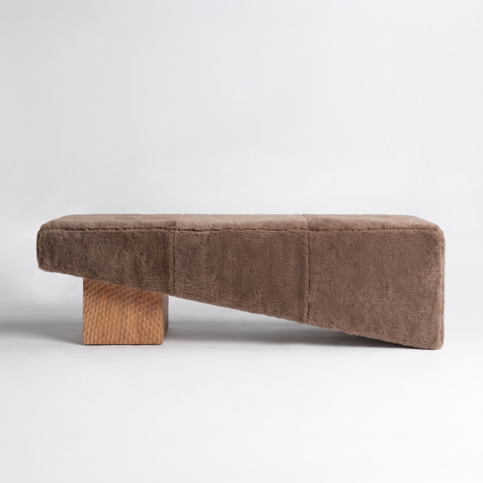 Chiseled Natural Oak + Latte Shearling