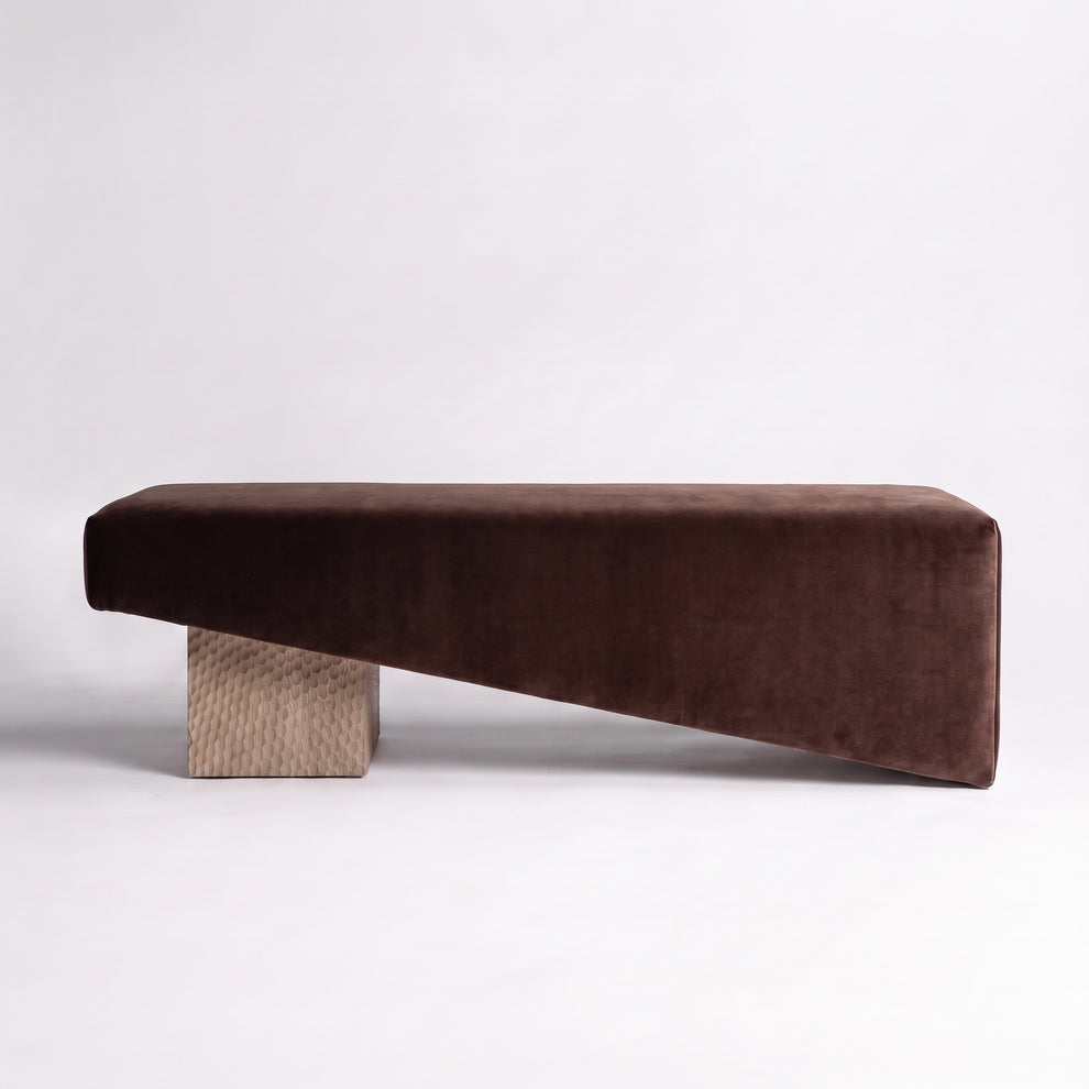 Chiseled Sand Oak + Chocolate Mohair