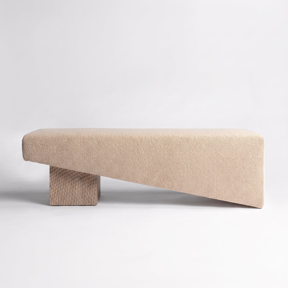 Chiseled Sand Oak + Oatmeal Sherpa Boucle