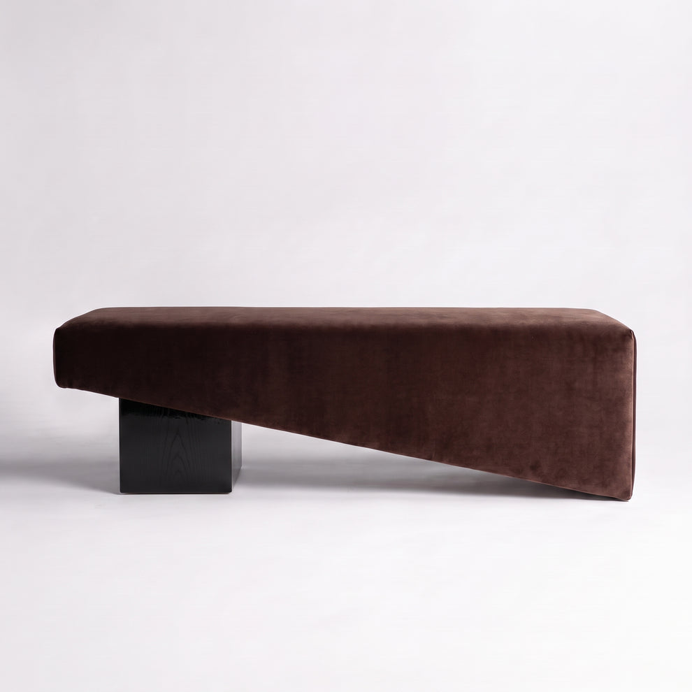 Gloss Ebony Oak + Chocolate Mohair