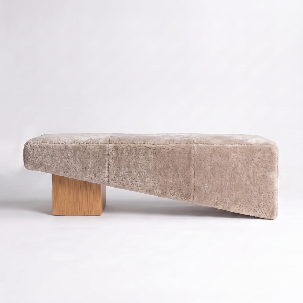 Natural Oak + Dusty Beige Shearling