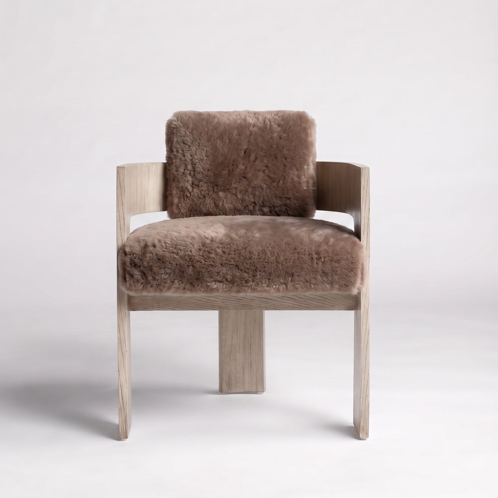 Almond Oak + Latte Shearling