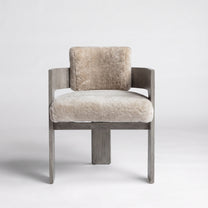 Cerused Grey Oak + Dusty Beige Shearling