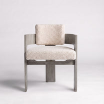 Cerused Grey Oak + Ecru Sherpa Boucle