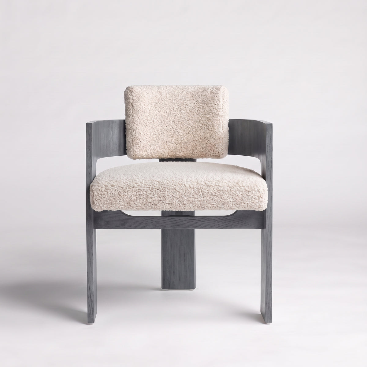 Charcoal Oak + Ecru Sherpa Boucle