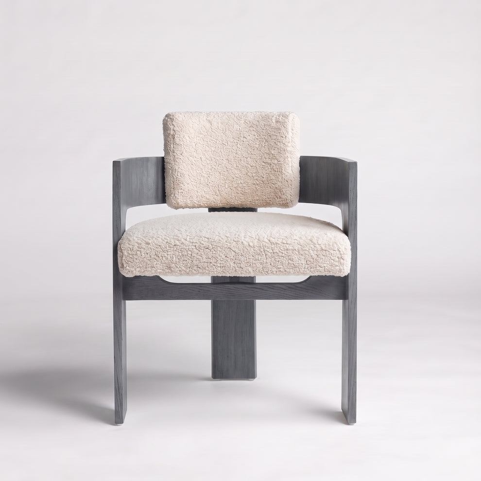 Charcoal Oak + Ecru Sherpa Boucle