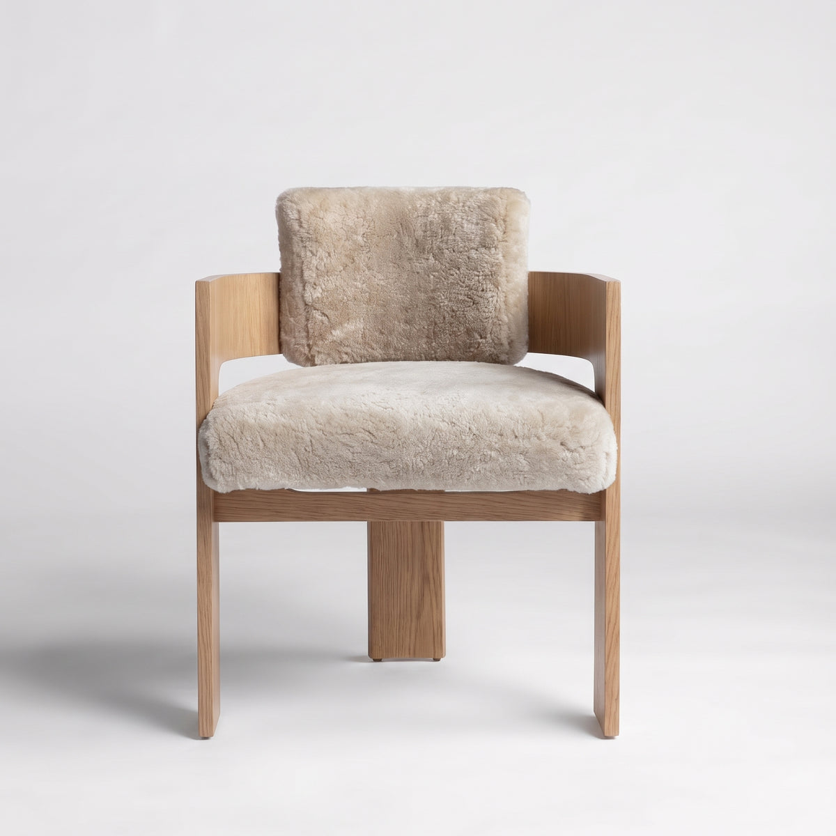 Natural Oak + Dusty Beige Shearling