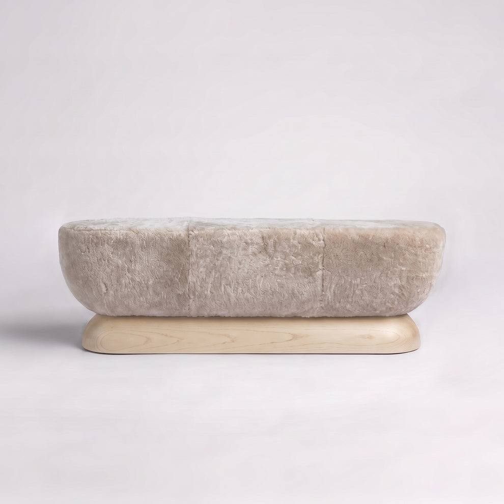 Almond Oak + Dusty Beige Shearling