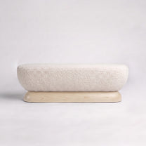 Almond Oak + Ecru Sherpa Boucle