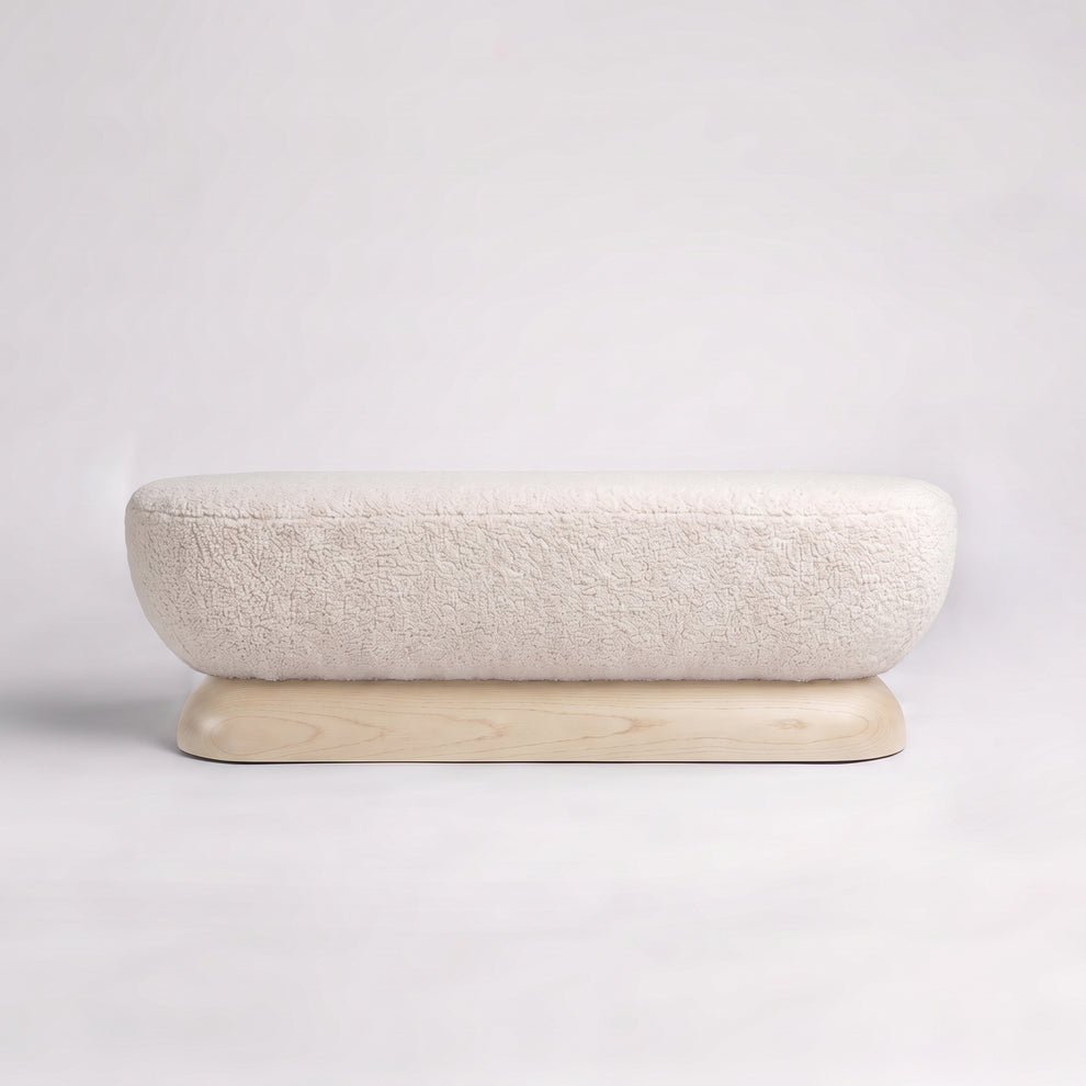 Almond Oak + Ecru Sherpa Boucle