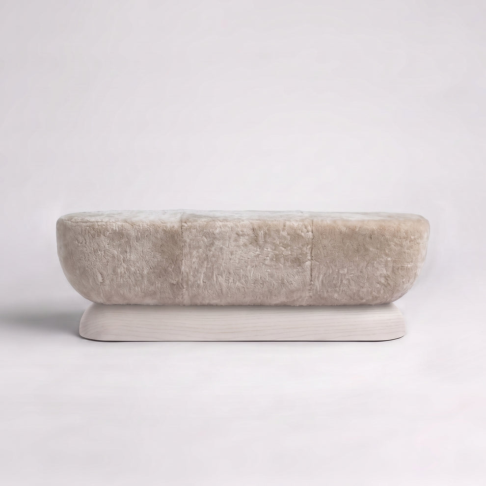 Bleached Oak + Dusty Beige Shearling
