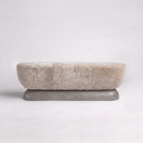 Cerused Grey Oak + Dusty Beige Shearling