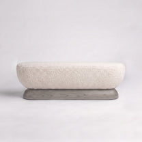 Cerused Grey Oak + Ecru Sherpa Boucle