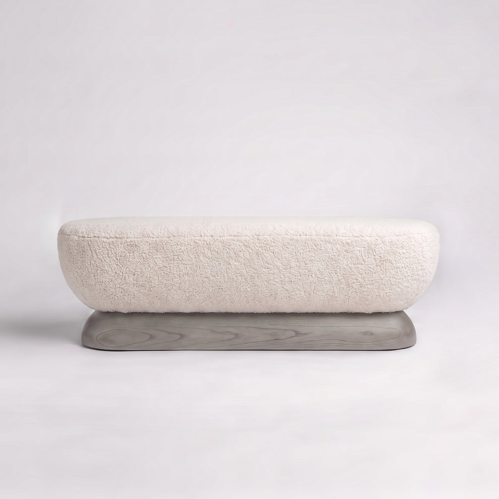 Cerused Grey Oak + Ecru Sherpa Boucle