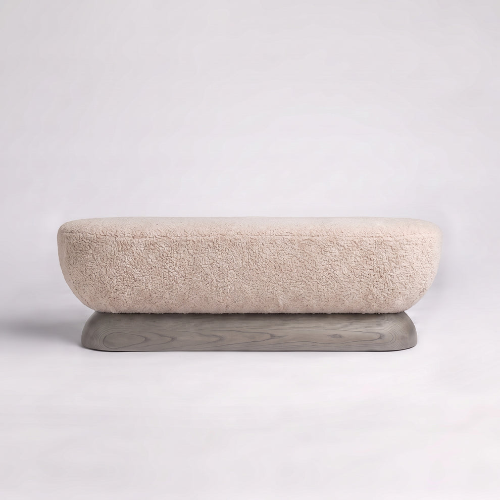 Cerused Grey Oak + Oatmeal Sherpa Boucle