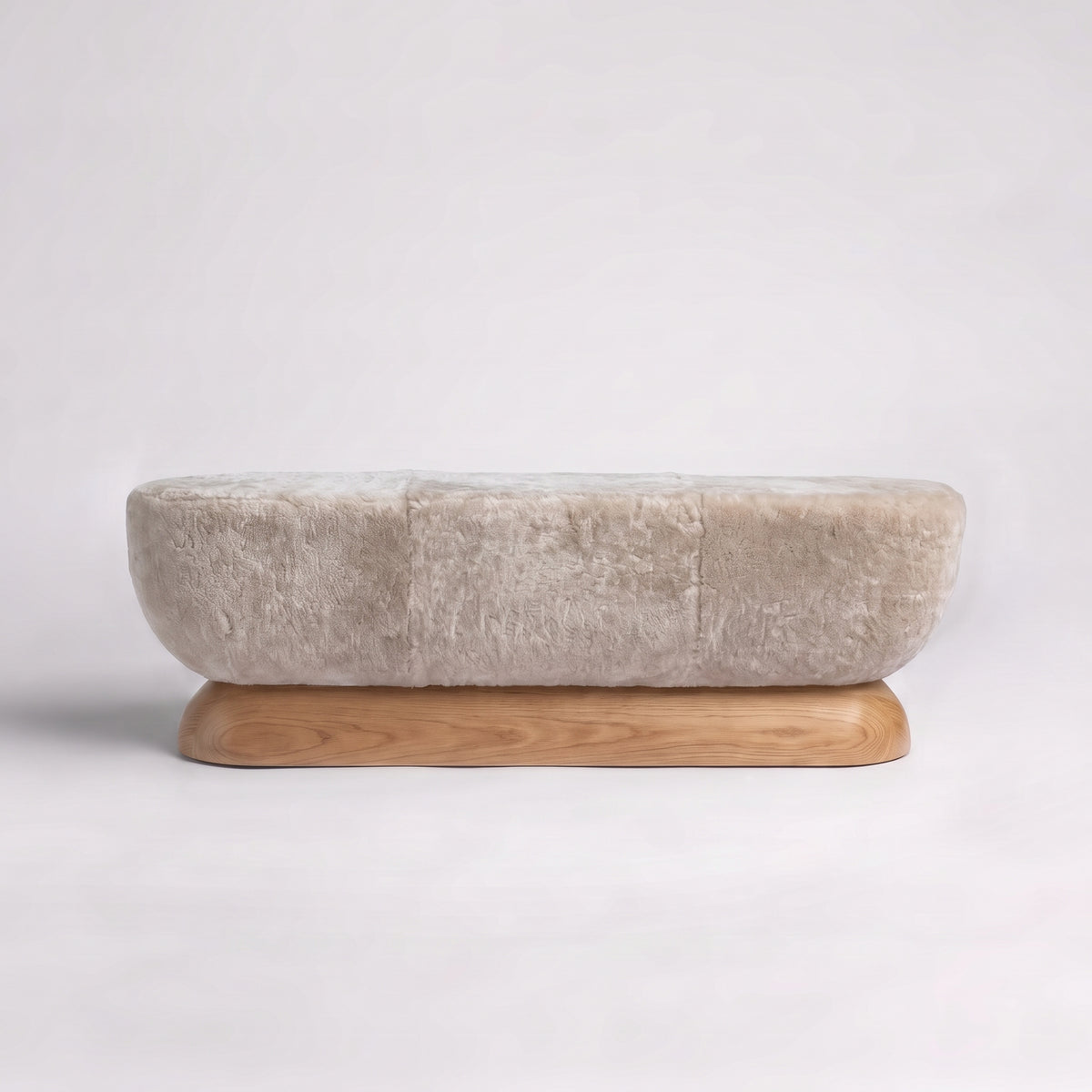 Natural Oak + Dusty Beige Shearling