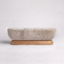 Natural Oak + Dusty Beige Shearling