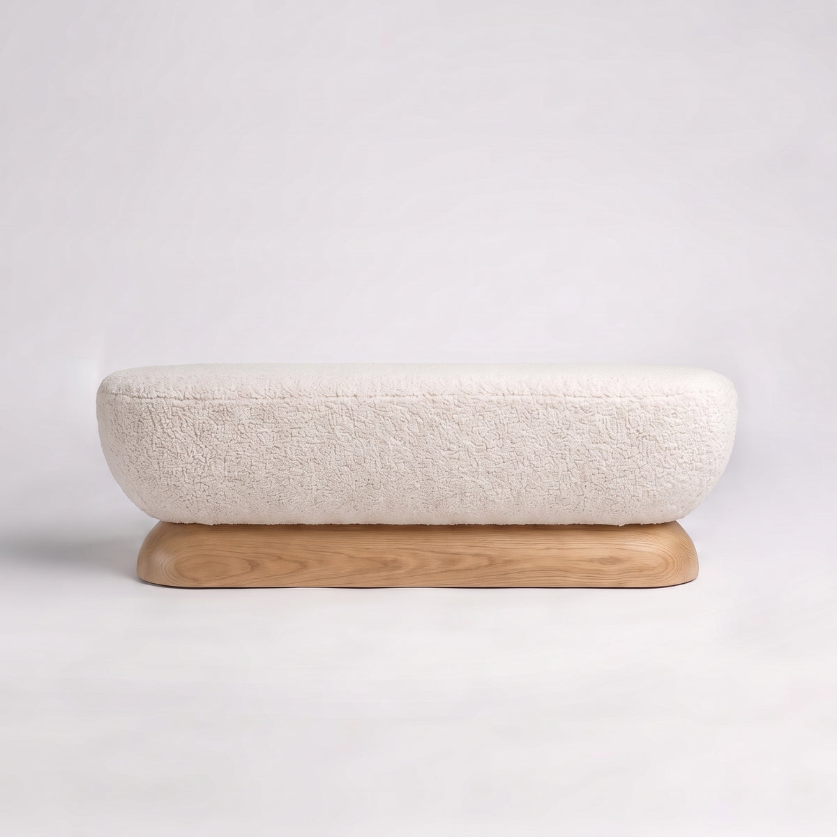 Natural Oak + Ecru Sherpa Boucle