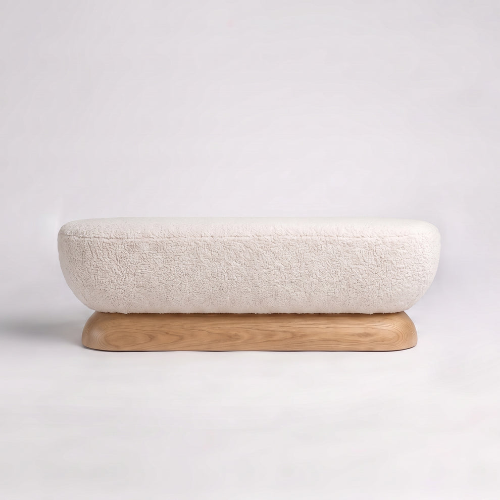 Natural Oak + Ecru Sherpa Boucle