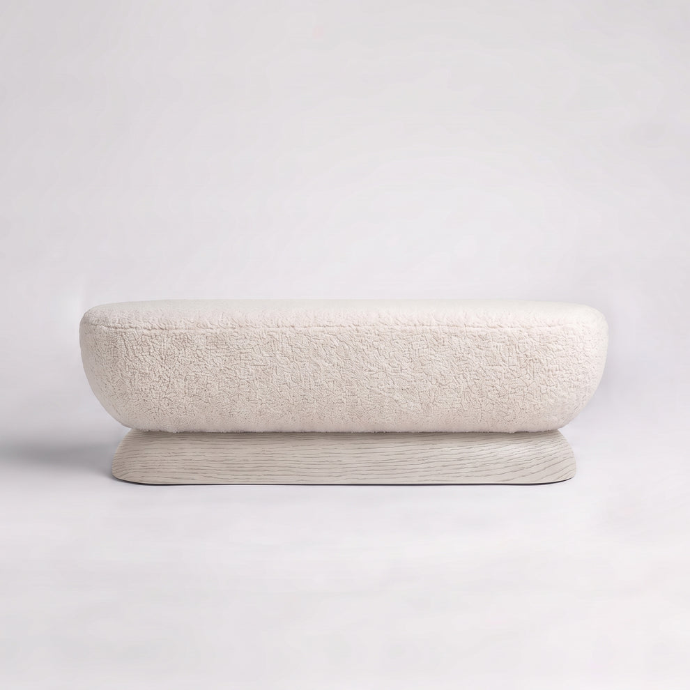 Sand Oak + Ecru Sherpa Boucle